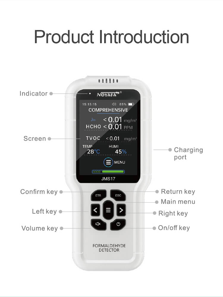 NOYAFA JMS17 Indoor Air Meter with Formaldehyde Detector