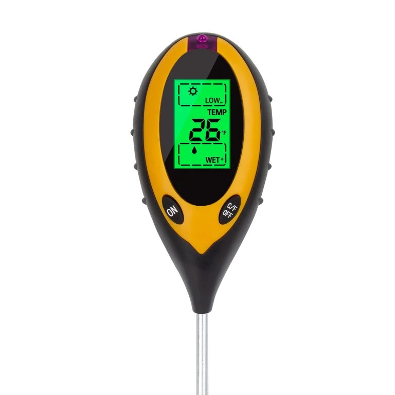 NOYAFA Digital Soil Tester Moisture Temperature Meter Soil Survey Instrument Acidity Alkali Meter 4 in 1 Soil PH meter for plants crops Other tester